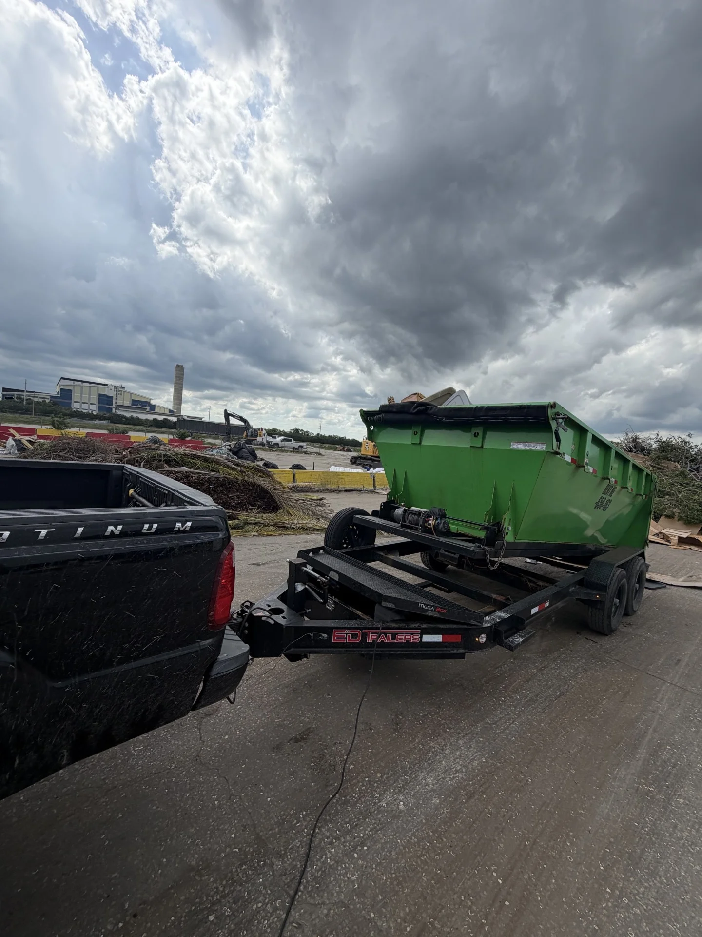 Commercial dumpster rental land clearing debris removal Florida
