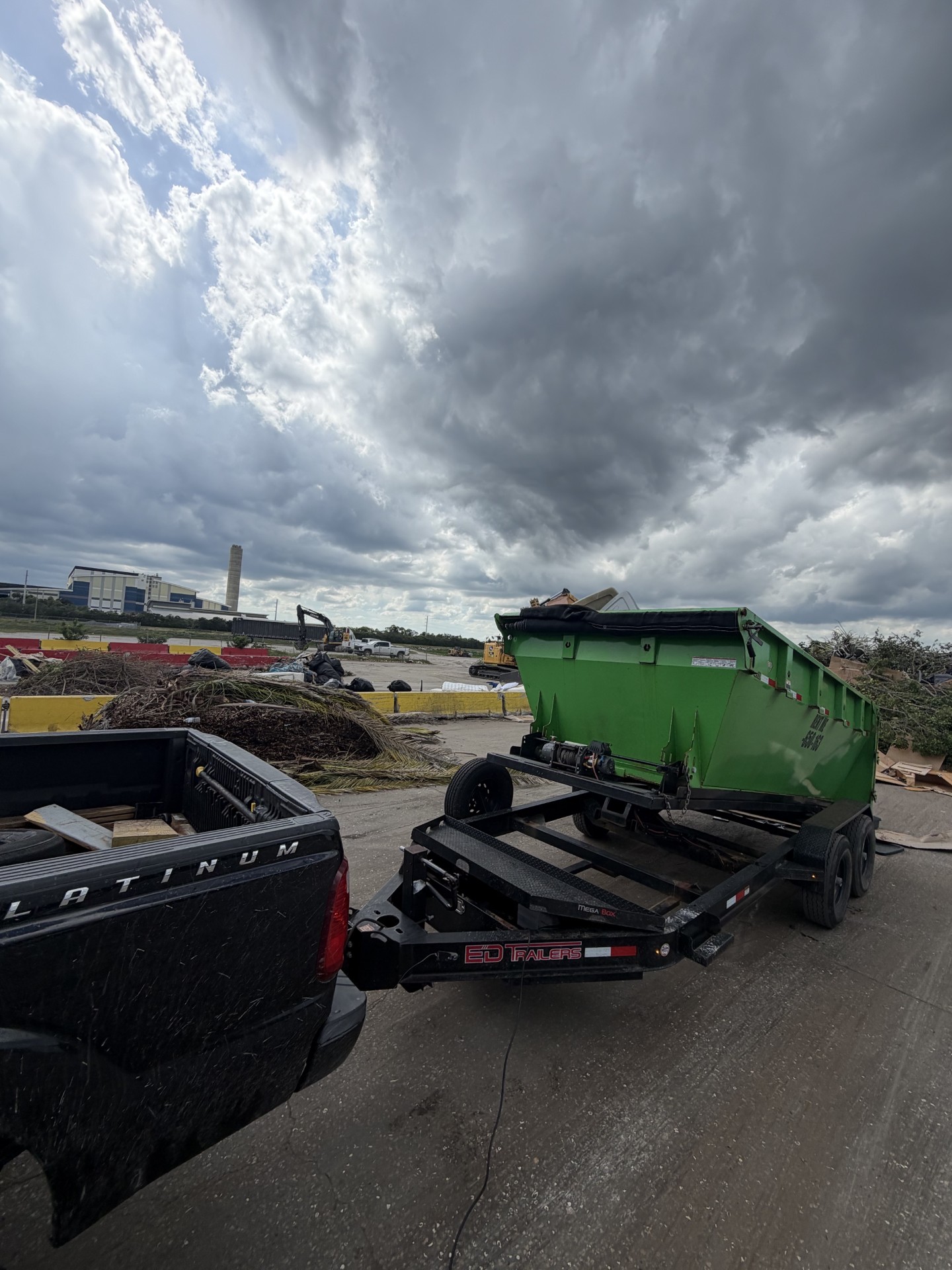 15 yard dumpster yard cleanout Jensen Beach FL